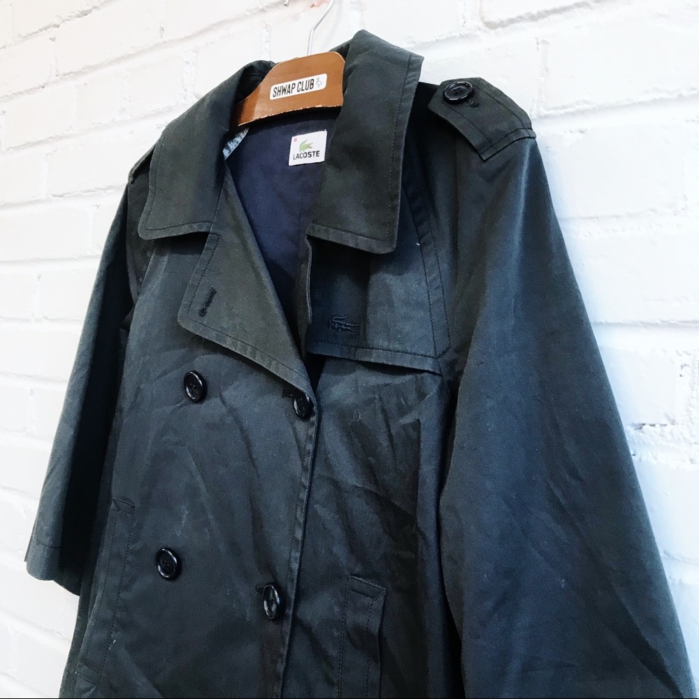 LACOSTE pea coat navy cotton - Picture 3 of 4